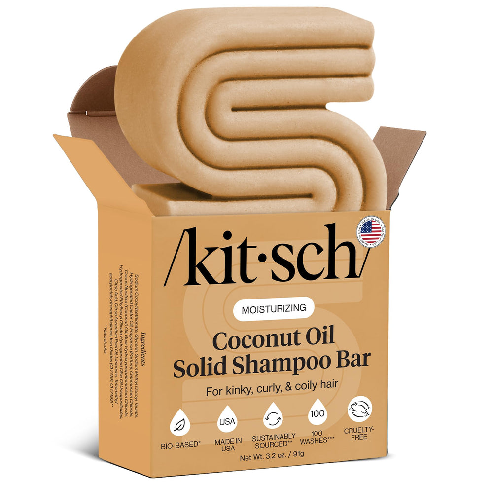 Barre-shampoing coco Kitsch: hydratation profonde pour cheveux secs