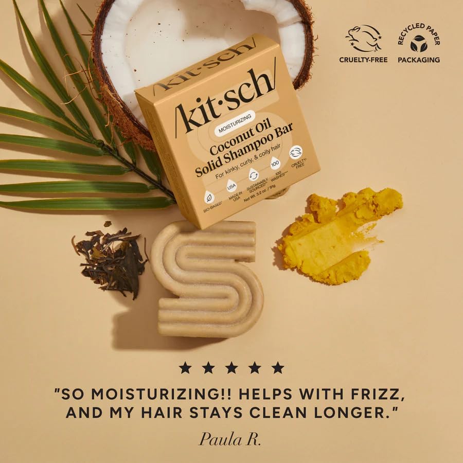 Barre-shampoing coco Kitsch sans parabènes et sans silicones