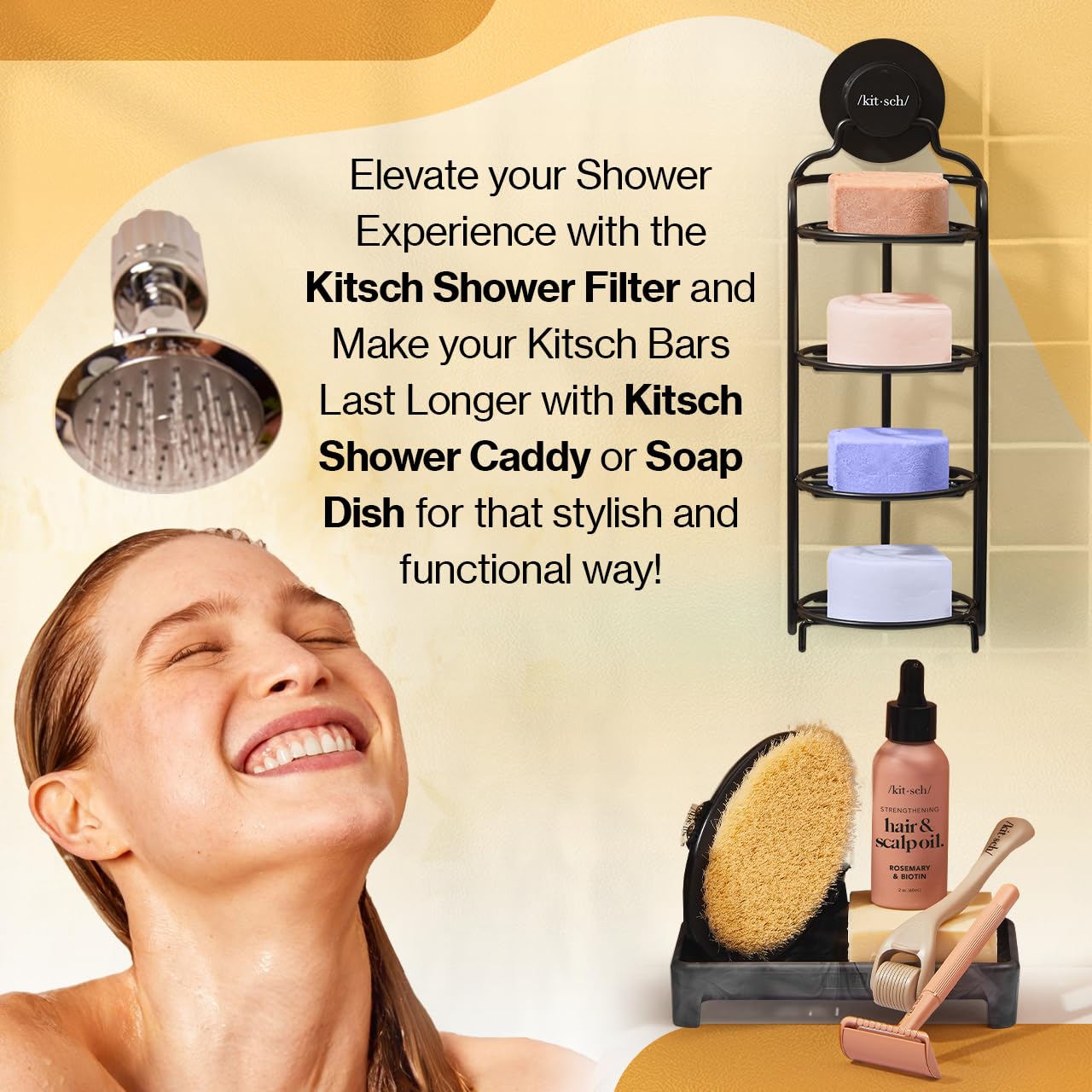 Barre-shampoing coco Kitsch pratique en voyage