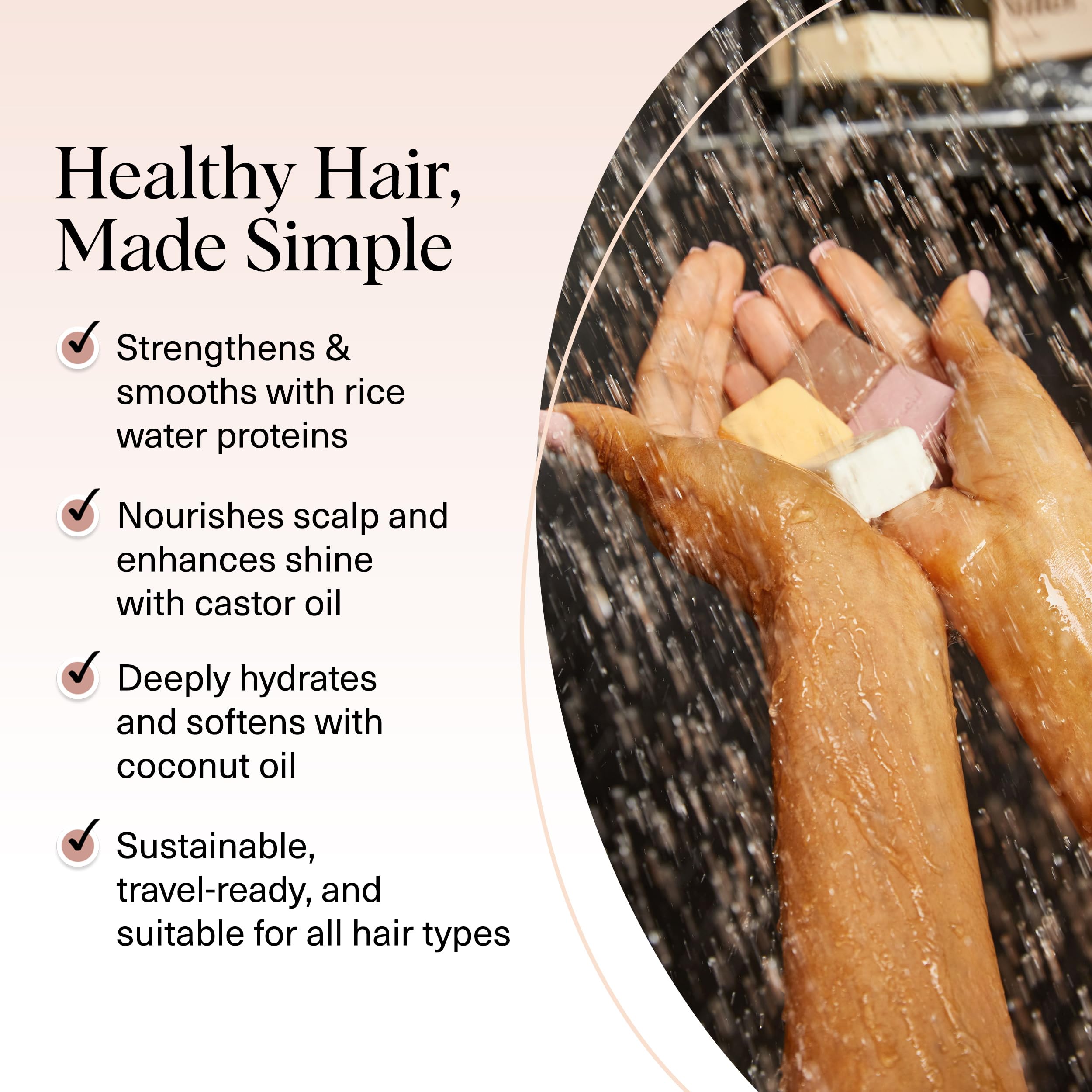 Shampoing barre Kitsch huile de ricin : nettoie en douceur et nourrit