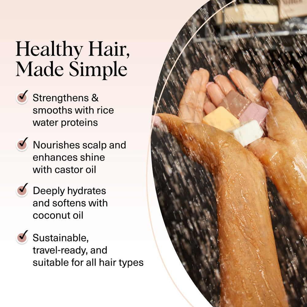 Shampoing barre Kitsch huile de ricin : nettoie en douceur et nourrit