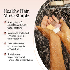 Shampoing barre Kitsch huile de ricin : nettoie en douceur et nourrit