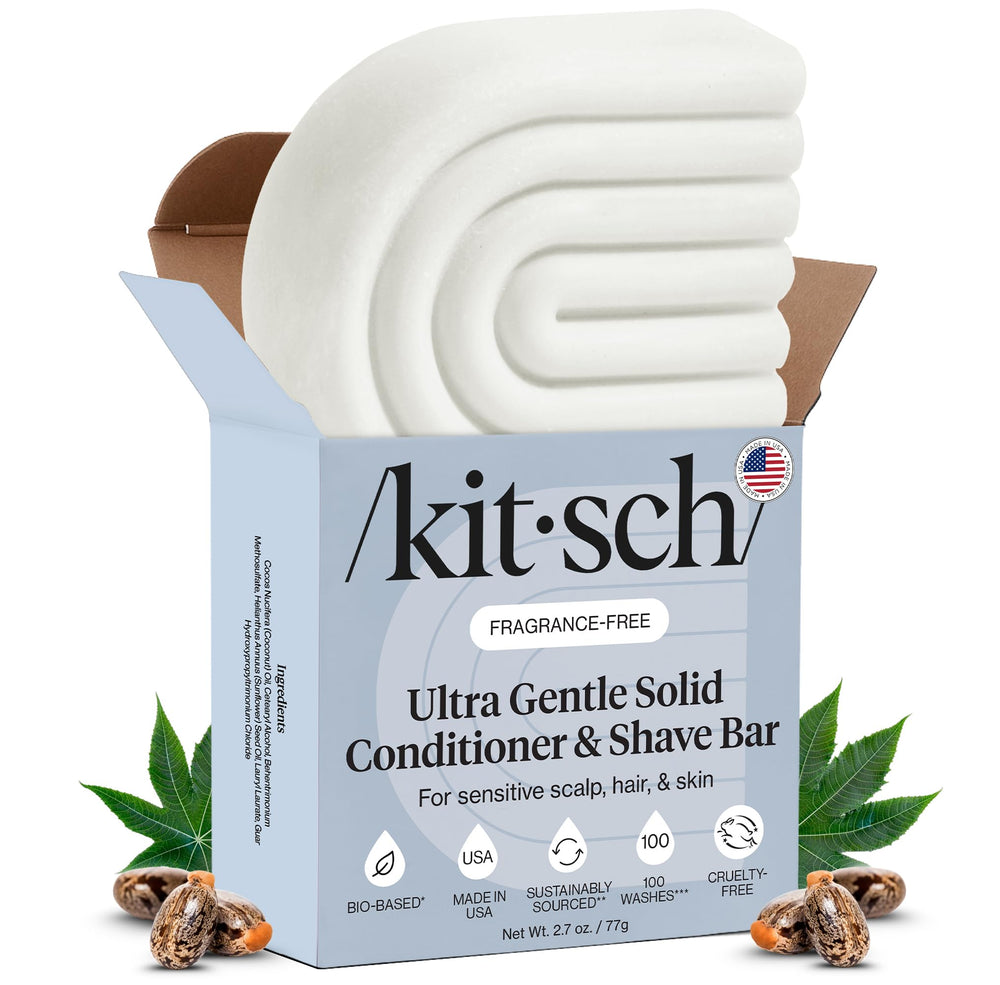 Kitsch barre 2-en-1 sans senteur pour cheveux et peau sensibles