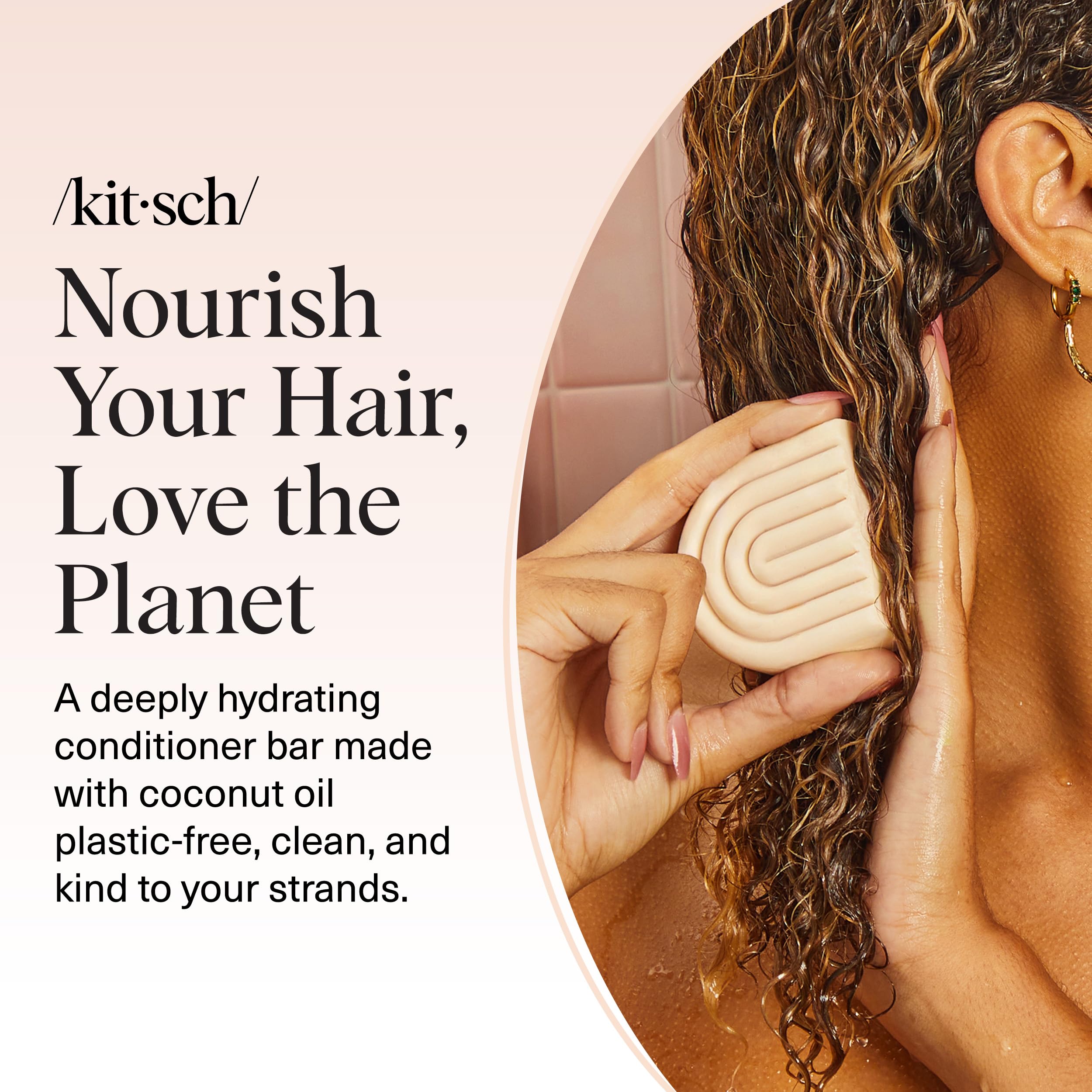 Barre utilisation quotidienne Kitsch pour cheveux doux
