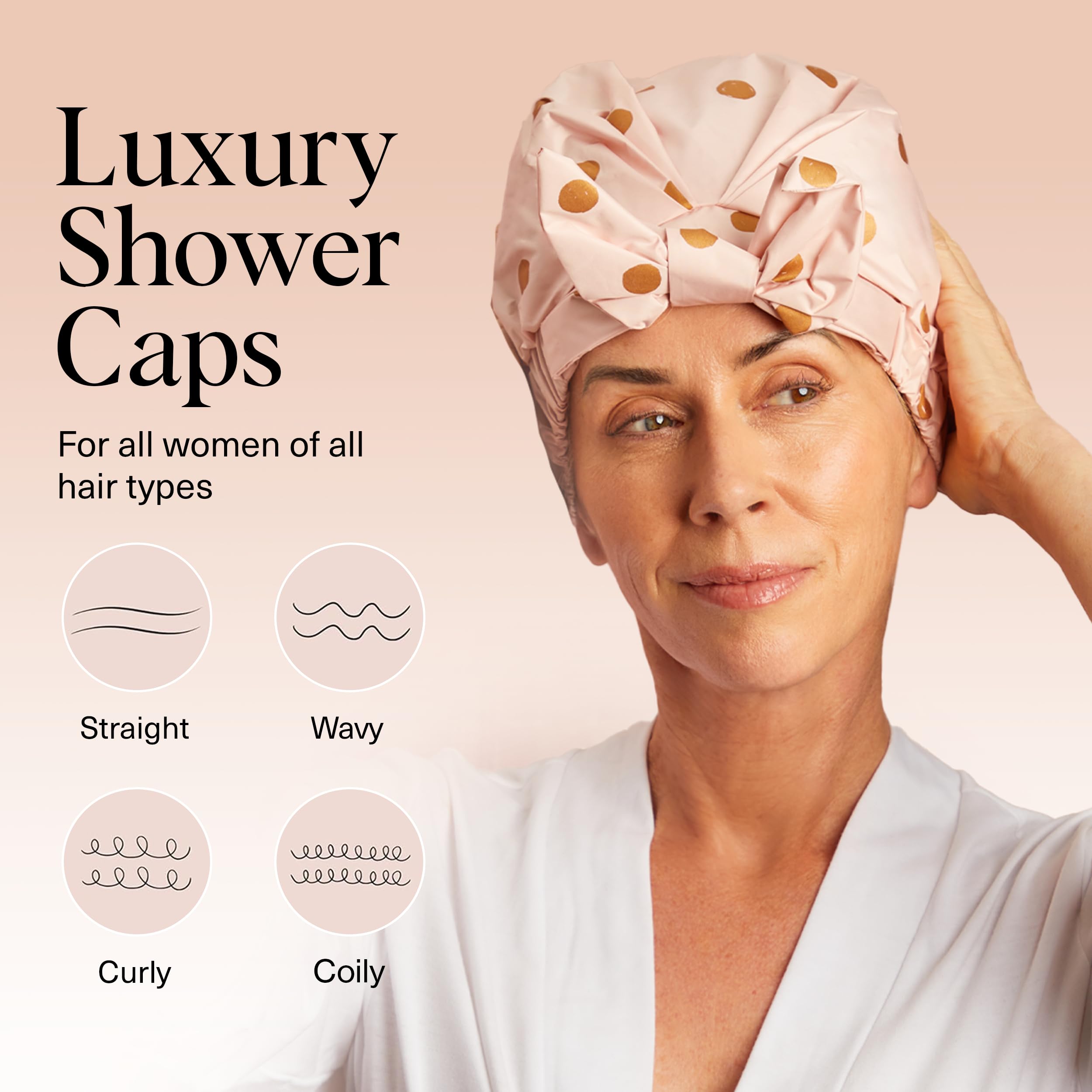 Bonnet de douche Kitsch sechage rapide après la douche.