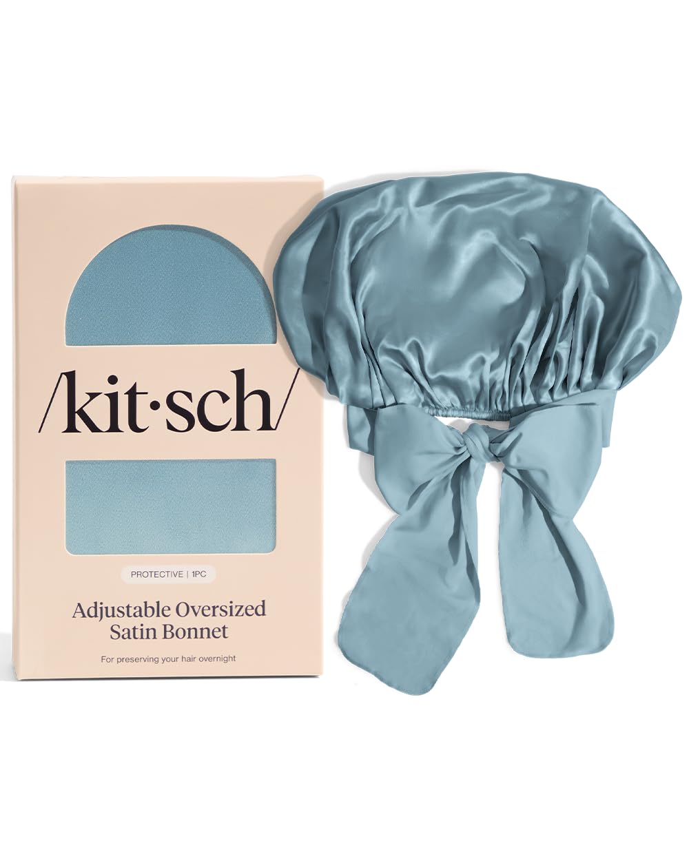Cadeau soin des cheveux: bonnet satin Kitsch XL pour tous.