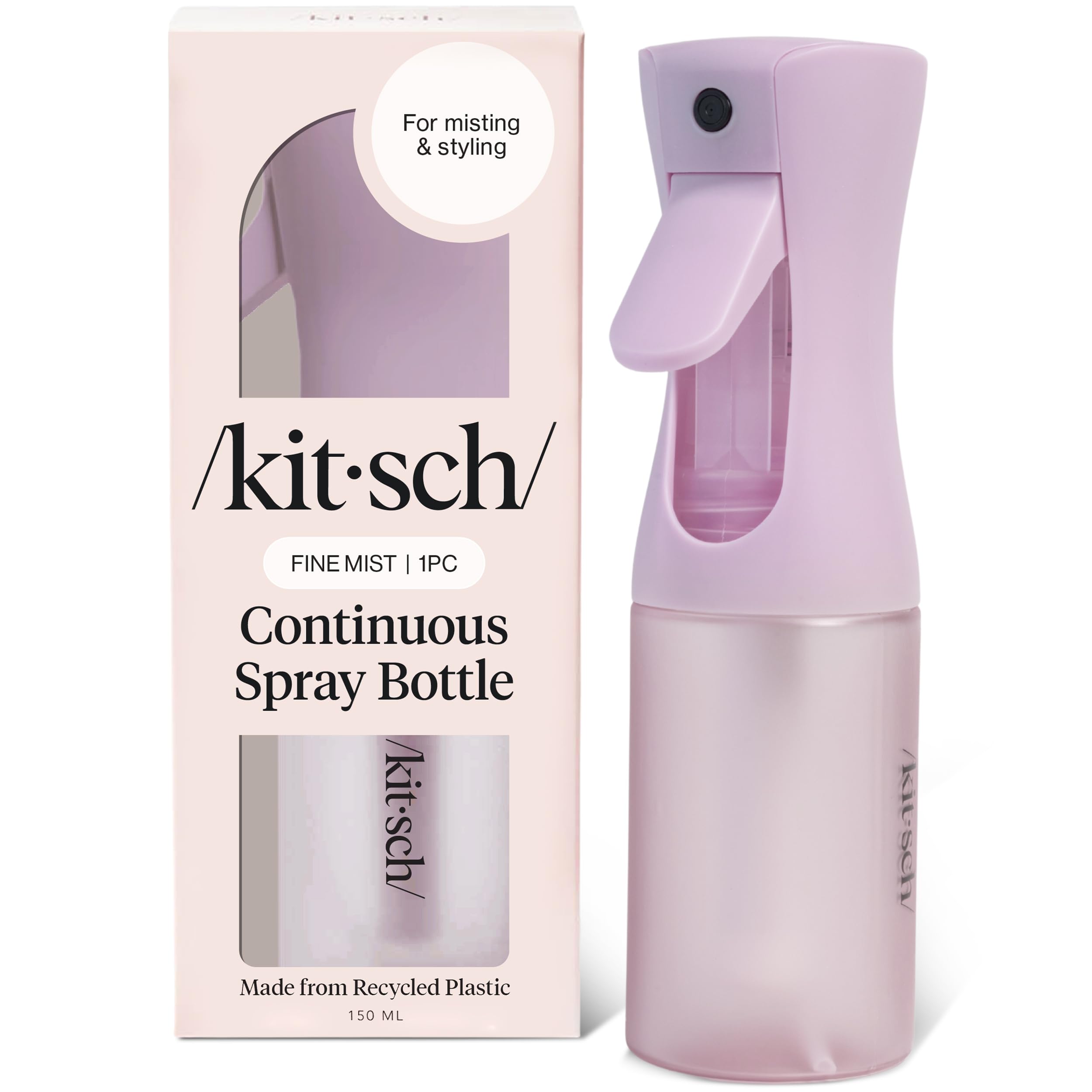 Kitsch Bouteille Vaporisateur Eau Continu pour coiffage fluide et précis.