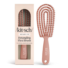 Brosse démêlante Kitsch flexible pour boucles, réduit la casse.