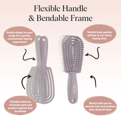 Brosse Kitsch Démêlant favorise la brillance et la douceur sans frotter