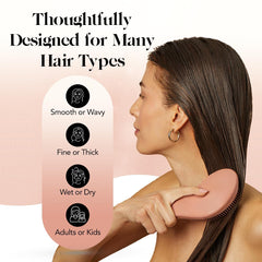 Brosse démêlante Kitsch – cheveux bouclés, démêlage en douceur et efficacité.