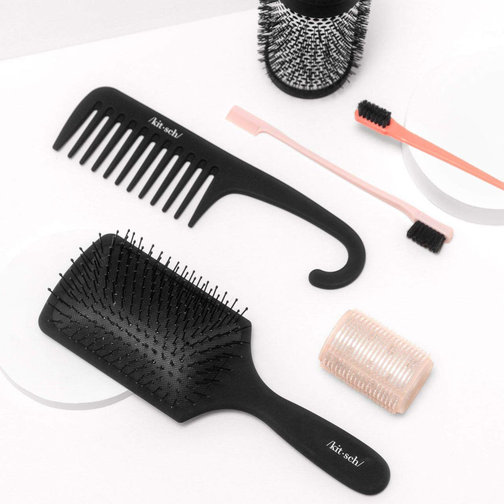 Kitsch brosse démêlant à dents larges pour usage quotidien, entretien rapide.