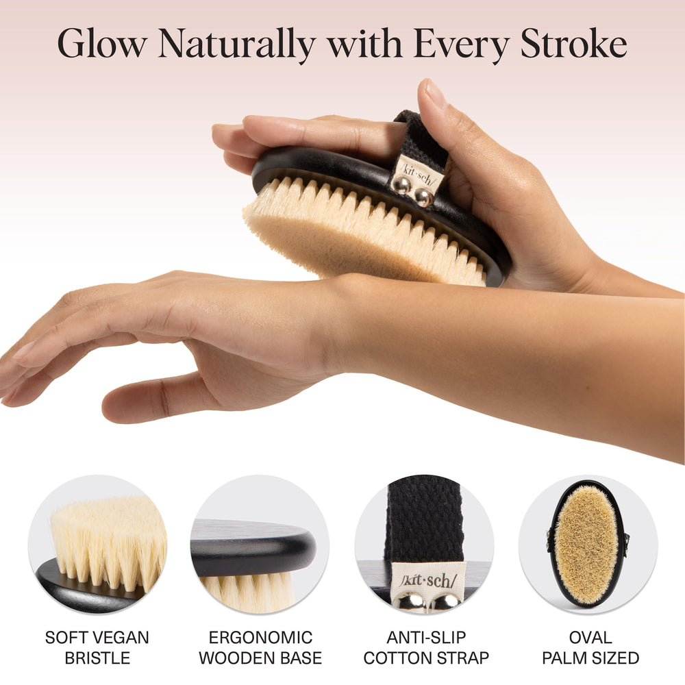 Brosse Kitsch matériaux naturels vegan: design durable et sans cruauté animale.
