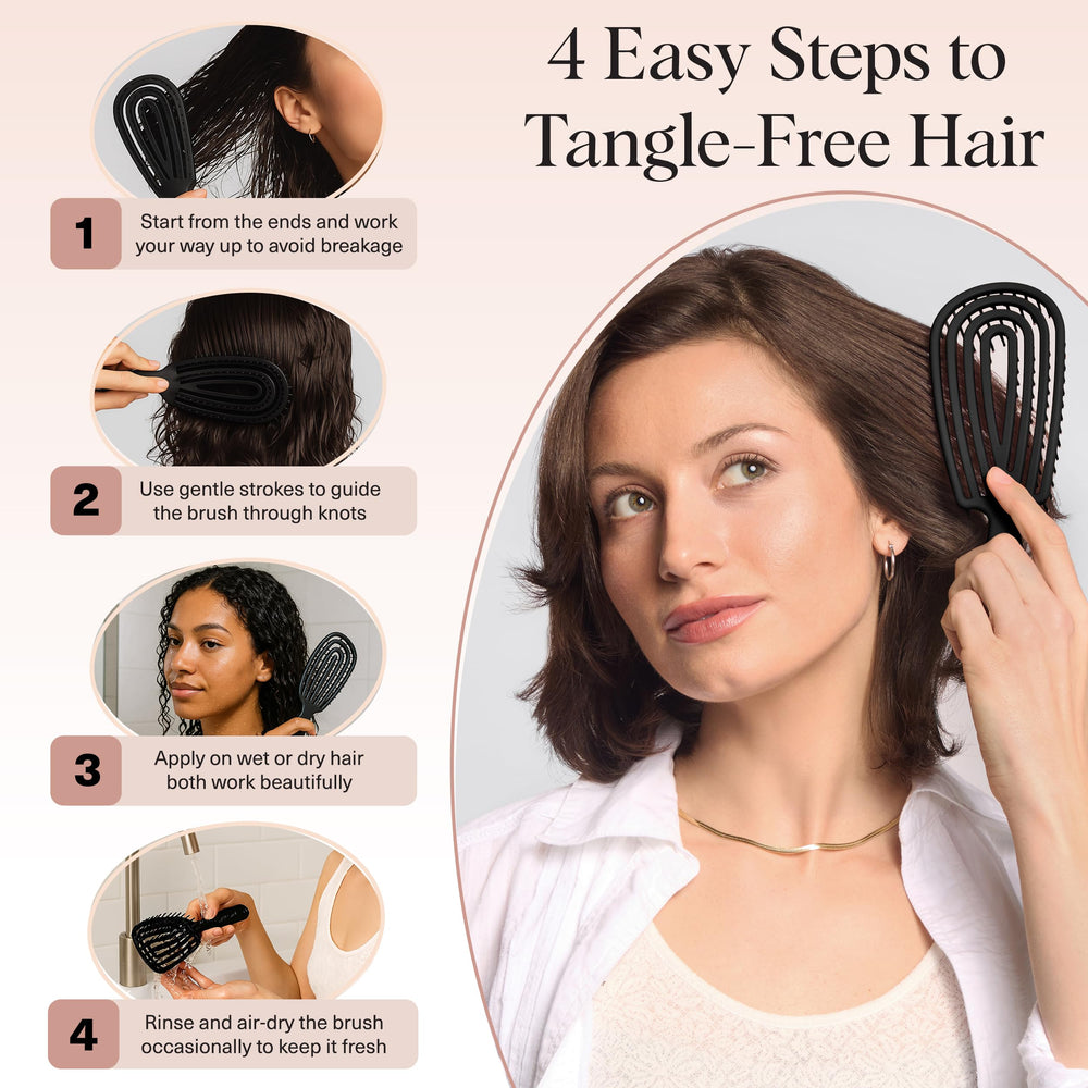 Convient à tous les types de cheveux grâce à sa souplesse