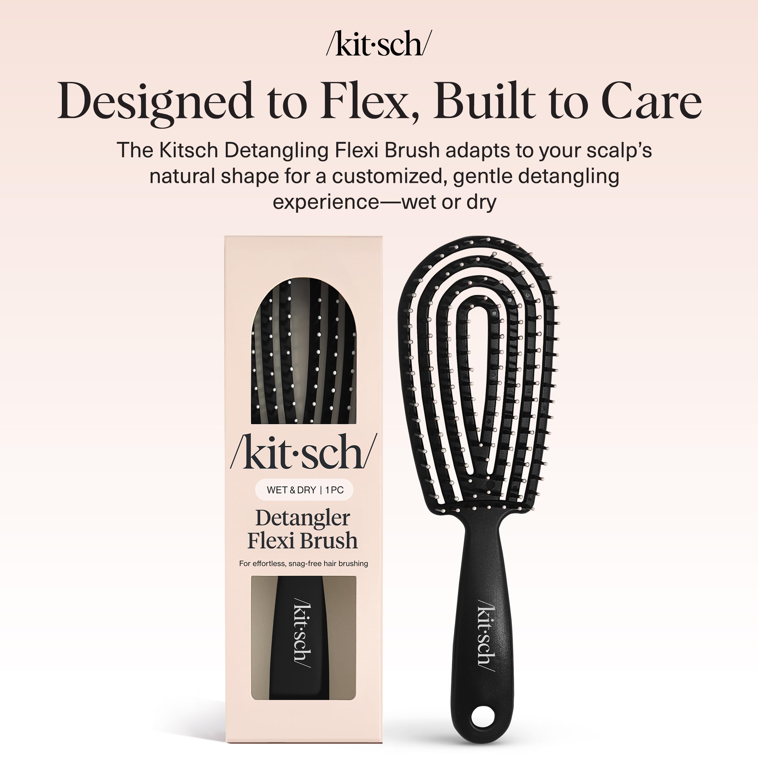 Voyage léger: brosse compacte Kitsch prête pour l'extérieur