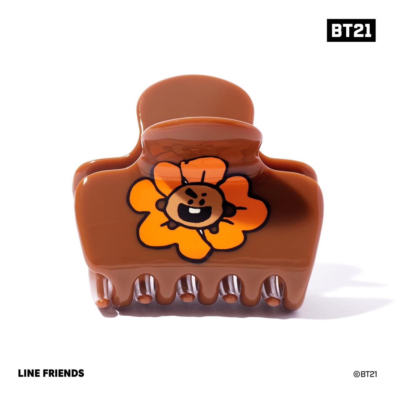 Kitsch BT21 pinces-cheveux gonflées moyennes en plastique recyclé, idéales pour un look rapide.