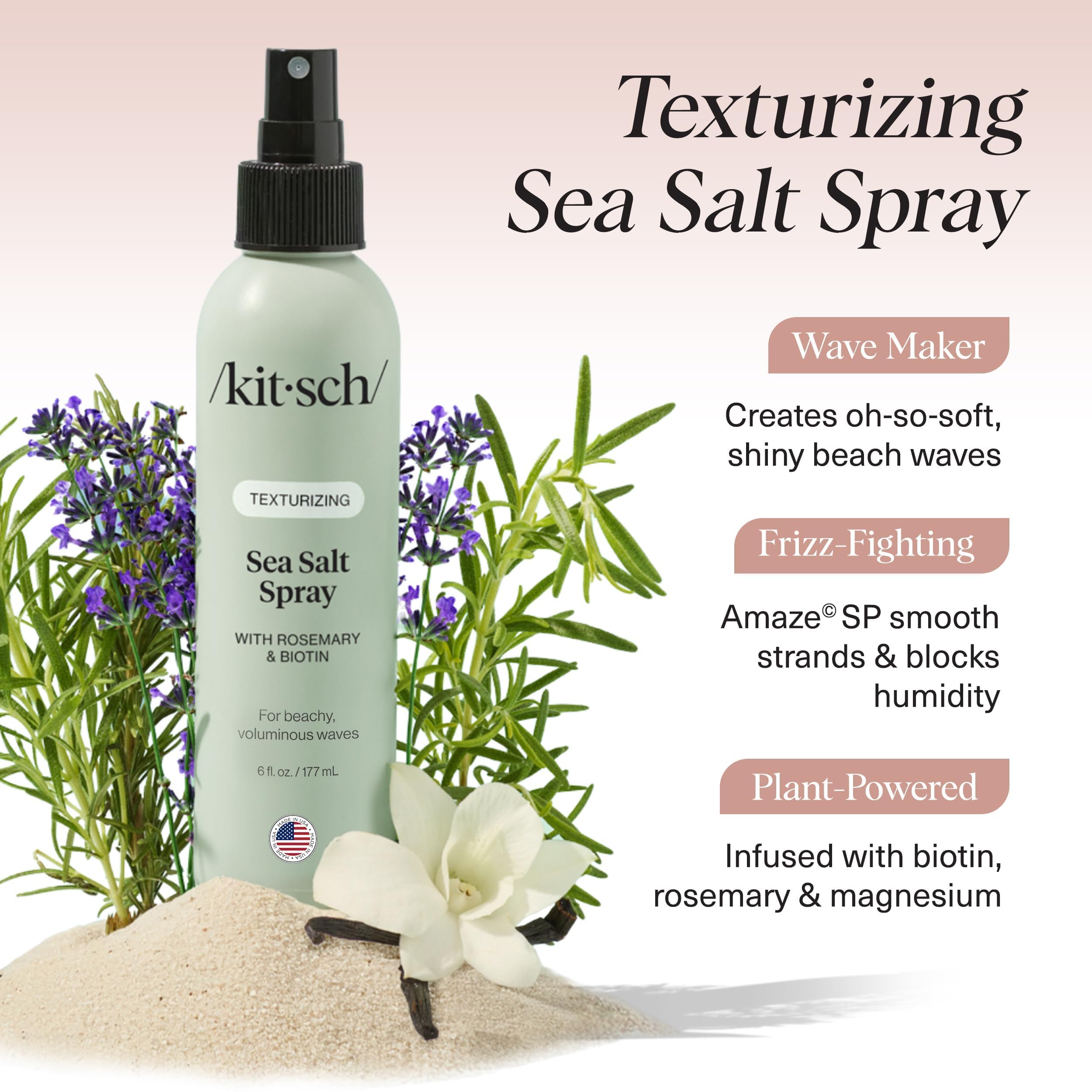 Kitsch texture naturelle et look plage sans lourdeur.