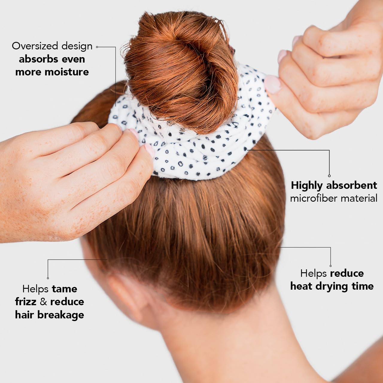 Kitsch chouchou cheveux microfibre usage séchage rapide après piscine