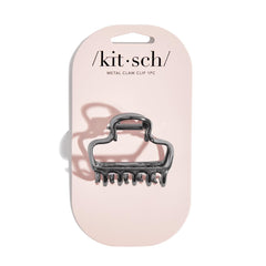 Kitsch clip cheveux métal ouverture-hematite; maintien élégant pour tous les types de cheveux.