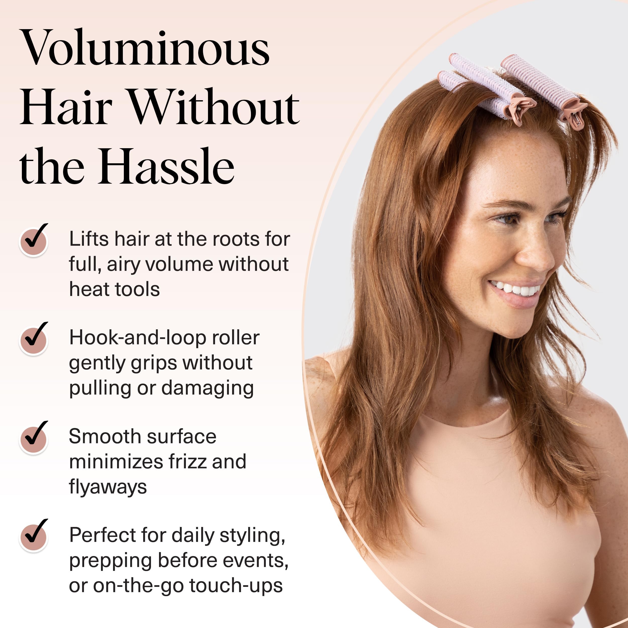 Clip Kitsch, prise douce anti-frizz pour cheveux lisses sans chaleur.