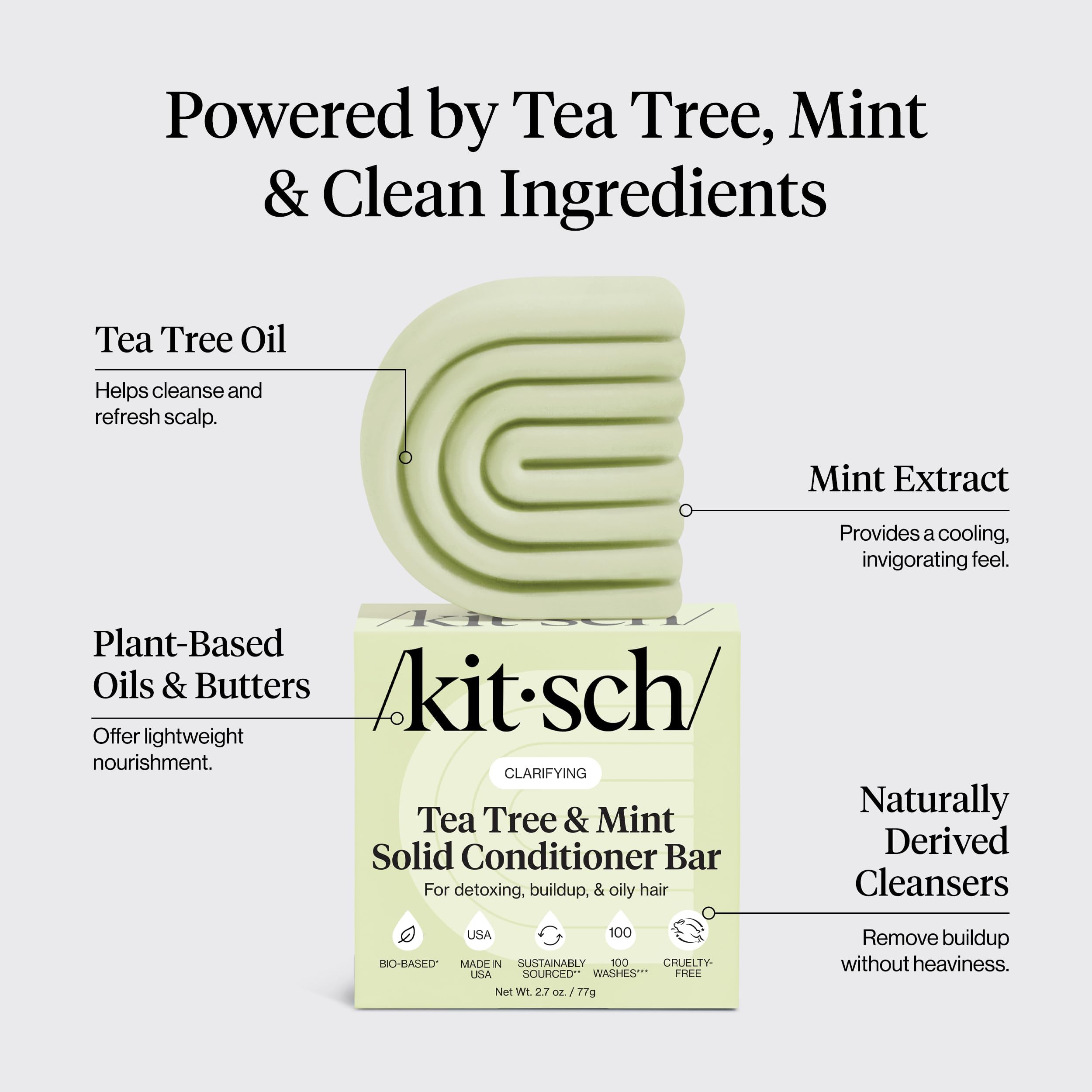 Kitsch Barre Tea Tree & Menthe – aperçu des ingrédients et effet clarifiant doux