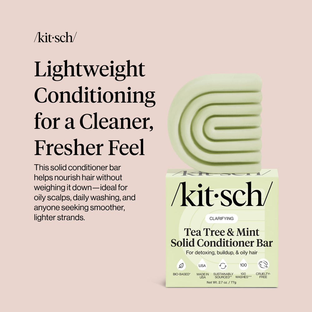 Kitsch Barre Tea Tree & Menthe – sans sulfates pour cuir chevelu sain et coloré