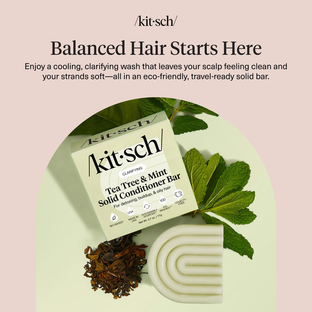 Kitsch Barre Tea Tree & Menthe – texture légère qui n’alourdit pas les cheveux