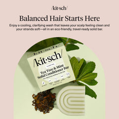 Kitsch Barre Tea Tree & Menthe – texture légère qui n’alourdit pas les cheveux
