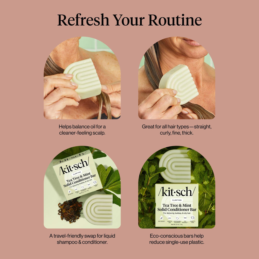 Kitsch Barre Tea Tree & Menthe – fabriqué aux États-Unis, démarche respectueuse de l’environnement