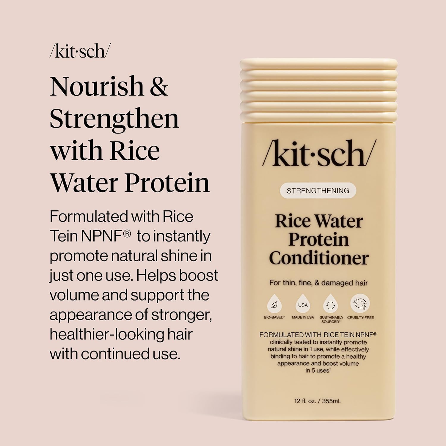 Kitsch conditionneur compatible colorations: sans résidus pour cheveux nets.