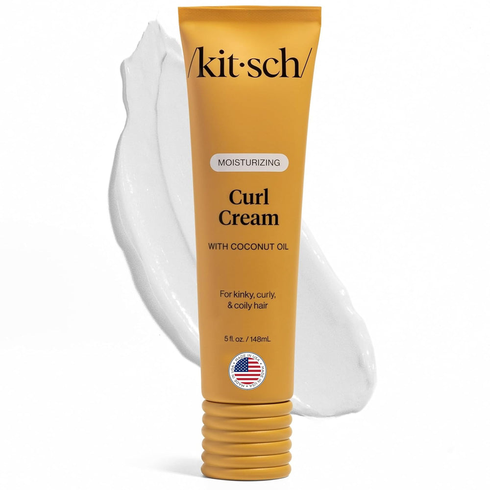 Kitsch Creme Boucles Bouteille : hydratation légère pour des boucles définies.