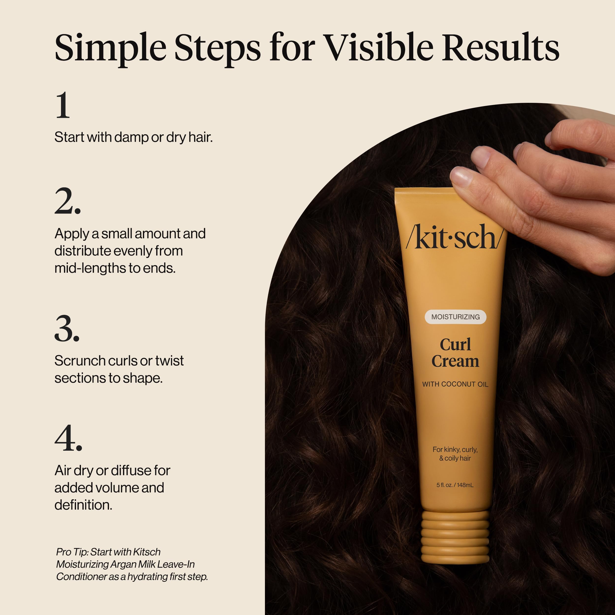 Kitsch Creme Usage Quotidien : efficace en une étape.