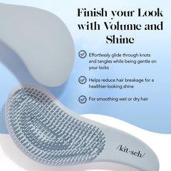 Brosse Kitsch pour cheveux secs démêlage efficace sans douleur