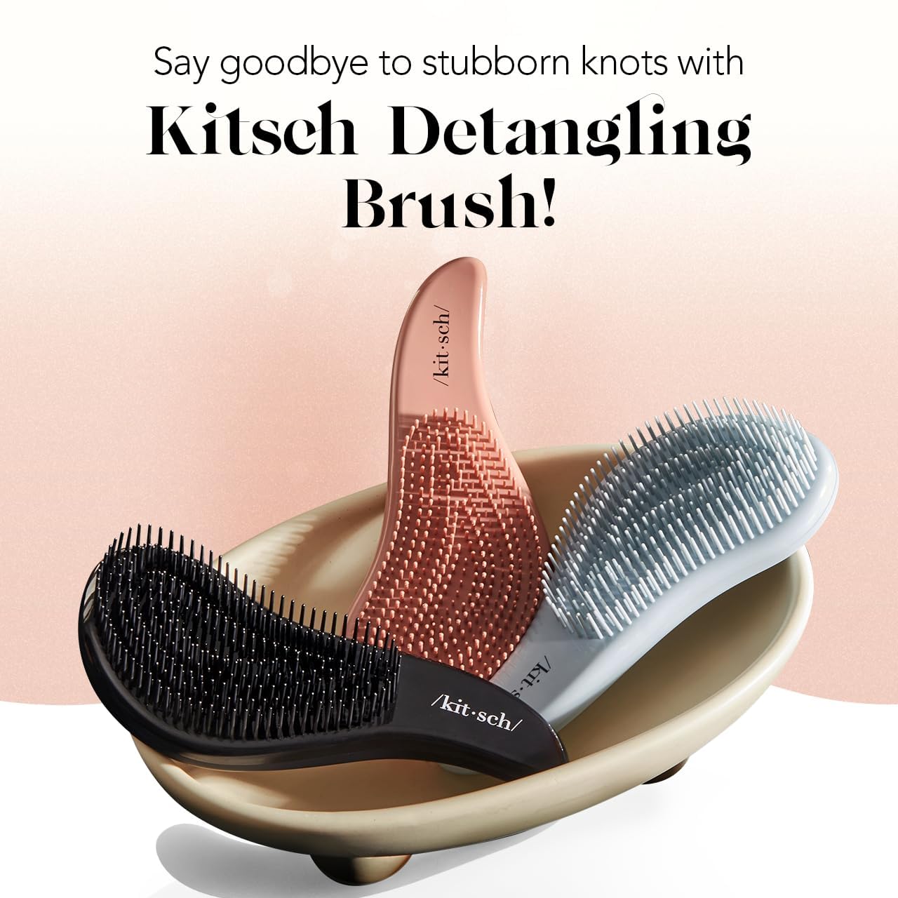 Brosse Kitsch compacte et légère idéale en voyage