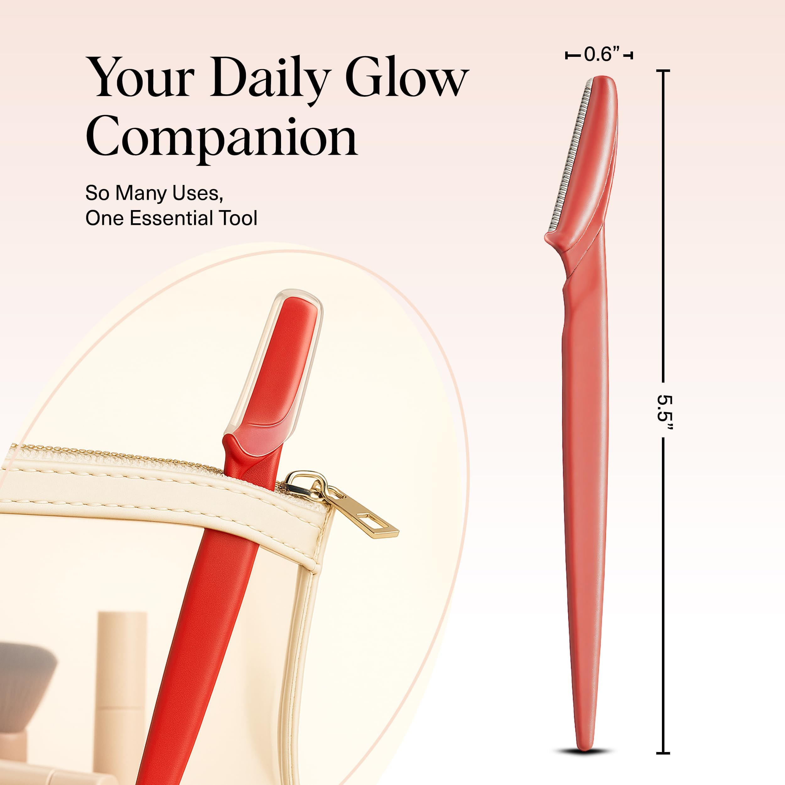 Kitsch Dermaplane Polyvalent Visage et Sourcils — solution tout-en-un.