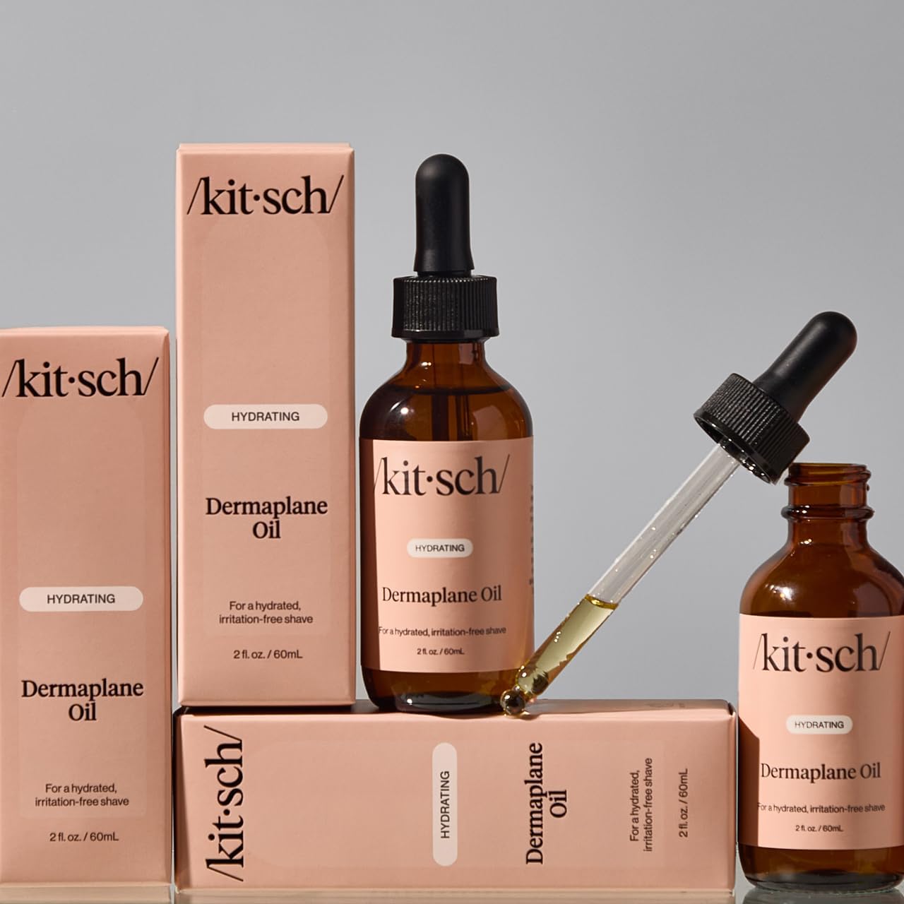 Kitsch Dermaplane routine visage éclat et soin quotidien.
