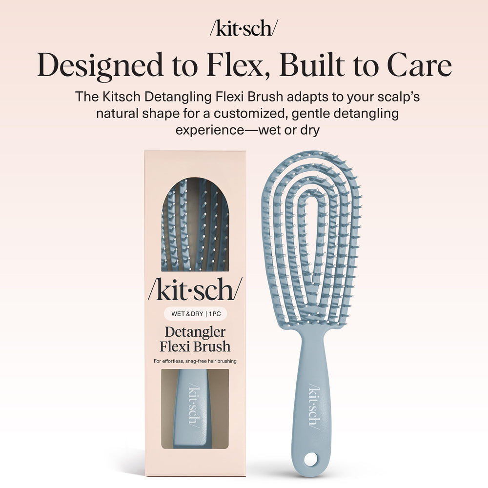 Brosse Kitsch Detangler compacte et nomade pour voyages.