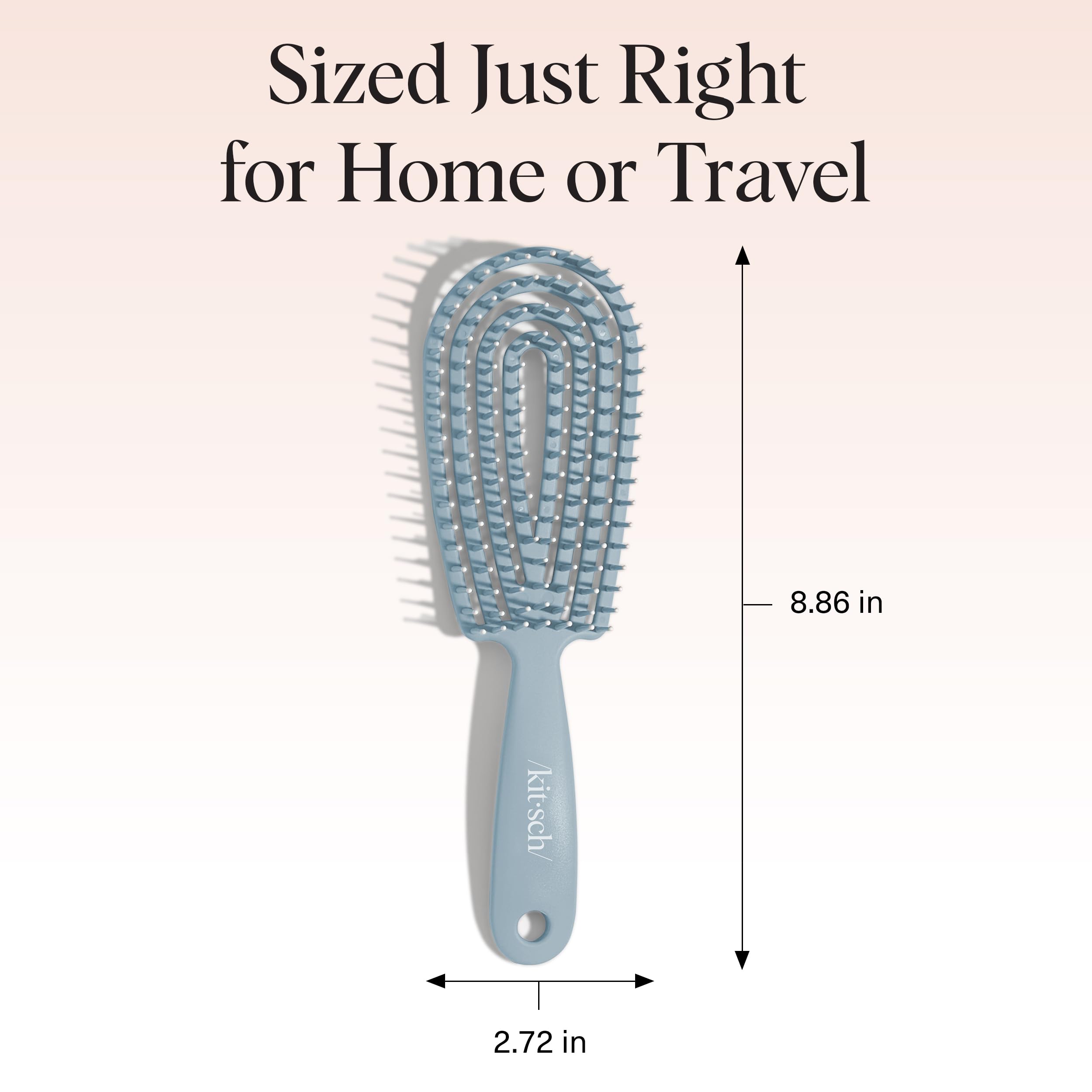 Brosse Kitsch Detangler usage quotidien démêlage et préparation.