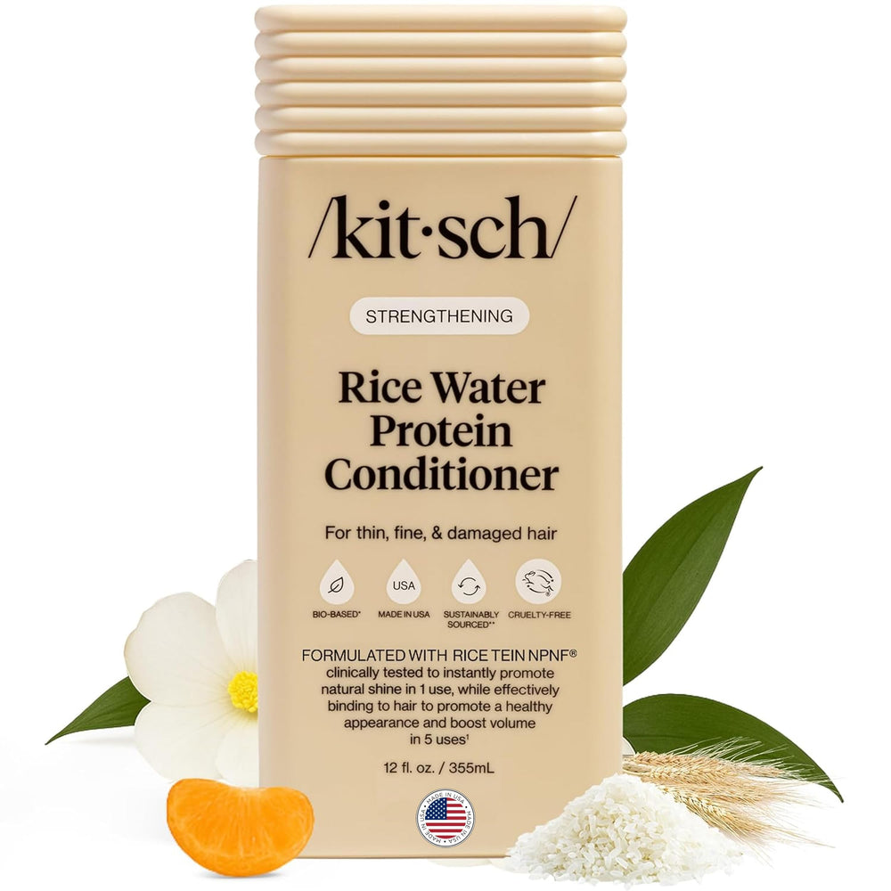 Kitsch eau-de-riz protéine: conditionneur nourrissant pour cheveux fins et fragiles.