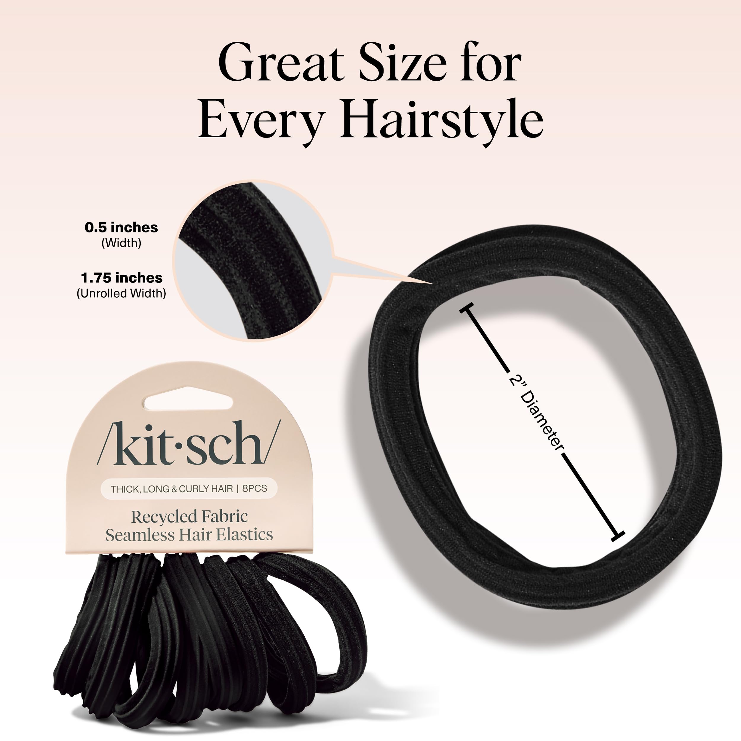 Kitsch-elastiques-cheveux-pour-tresses-et-chignons: idéal pour tresses et chignons.