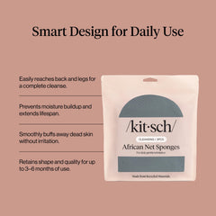 Éponge Kitsch, texture légère et séchage rapide pour votre routine.