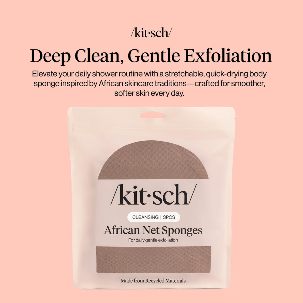 Éponge Kitsch réseau africain pour atteindre le dos et zones difficiles sans effort.