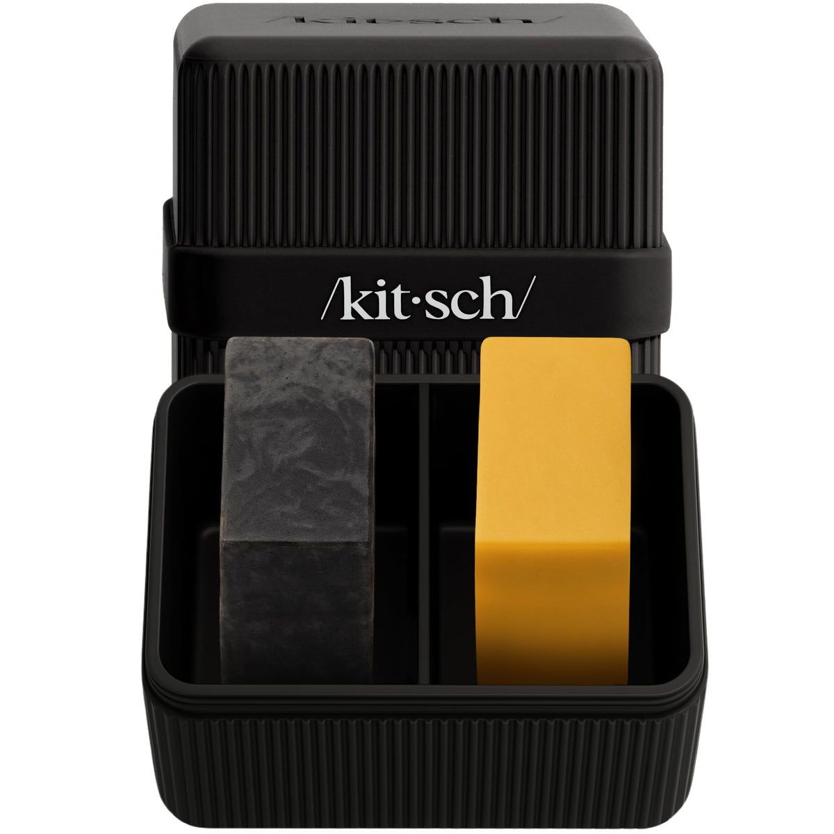 Kitsch étui savon voyage à deux compartiments, rangement propre et organisé en déplacement.