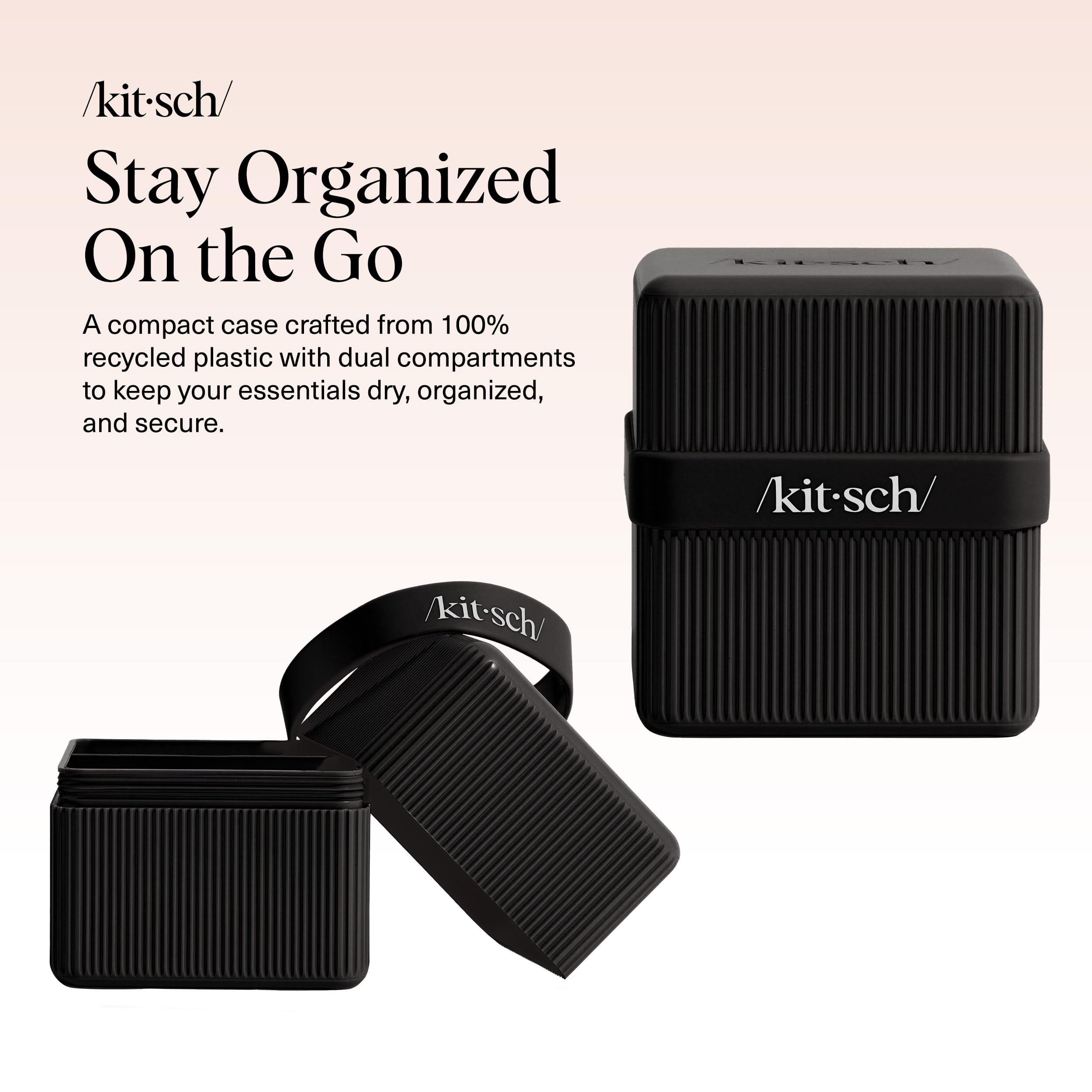 Kitsch étui savon voyage bande silicone étanche, garde les barres sèches.