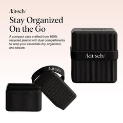 Kitsch étui savon voyage bande silicone étanche, garde les barres sèches.