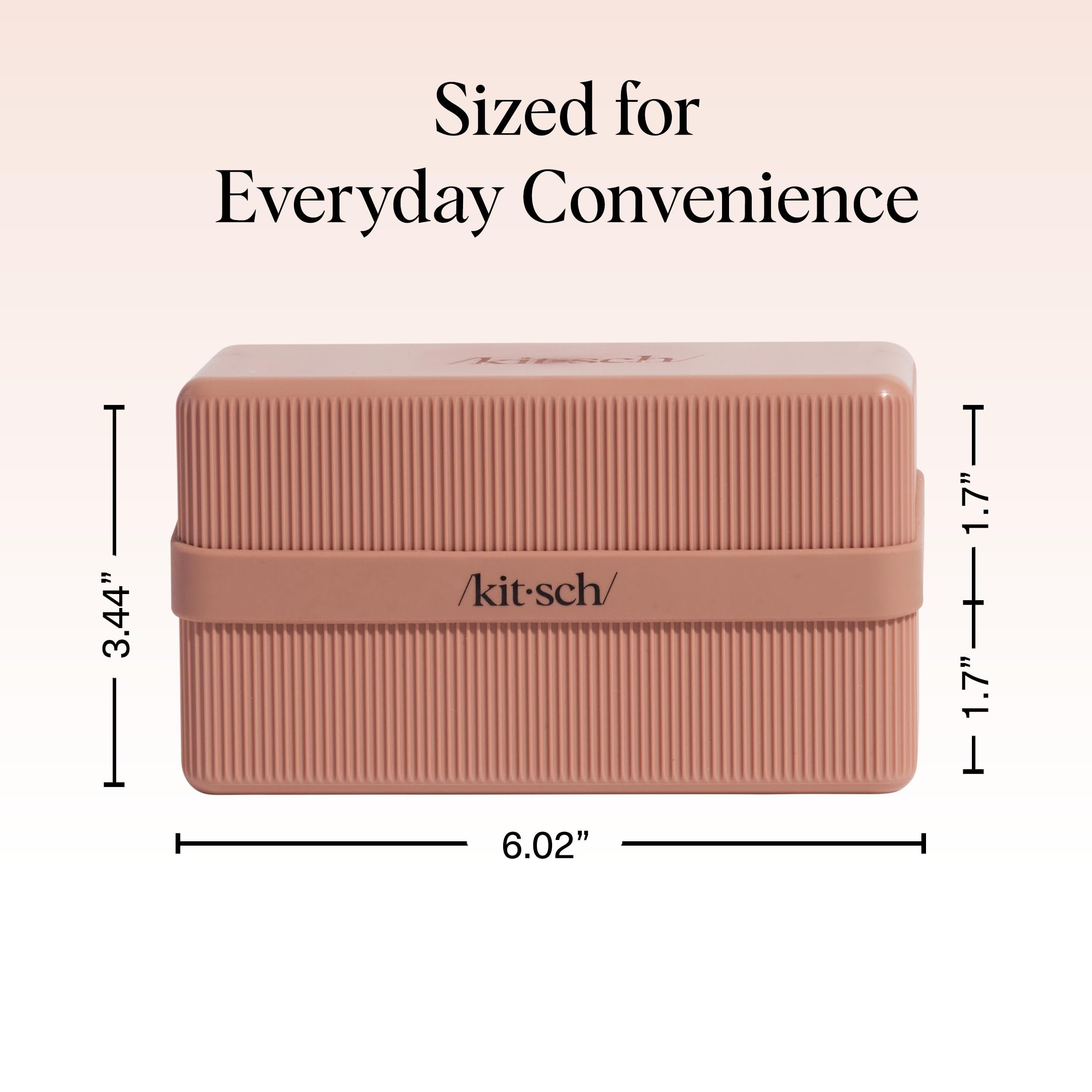 Kitsch étui savon voyage bande en silicone, fermeture sûre pour éviter les fuites.