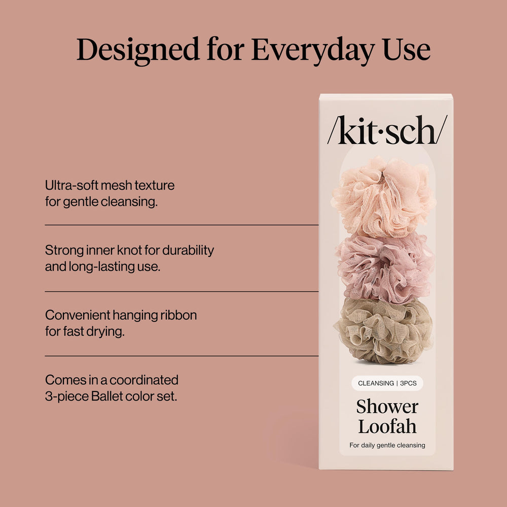 Ensemble Kitsch Ballet de 3 pièces, design élégant pour la salle de bain.