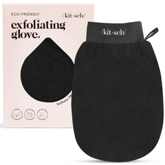 Gant exfoliant Kitsch en action sur le corps pour peau plus lisse