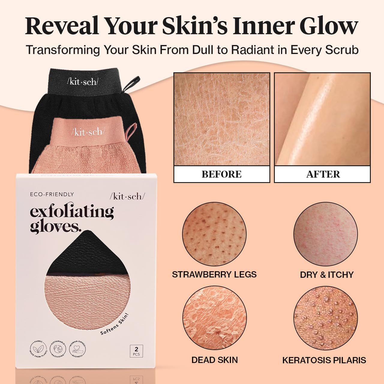Texture granuleuse pour nettoyer en profondeur et affiner le grain de peau.