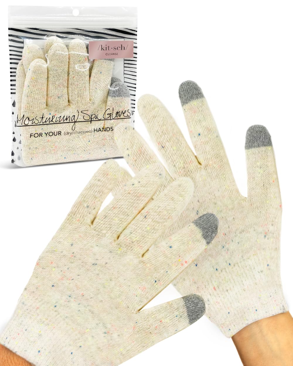 Gants spa hydratants Kitsch pendant la nuit pour une peau douce