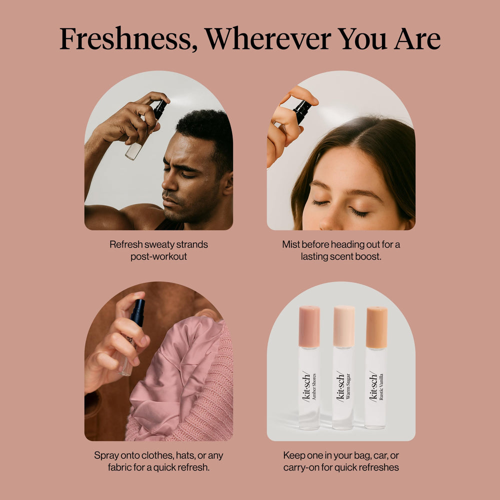Kitsch Hair Mist on Pillow for a gentle bedtime fragrance boost.